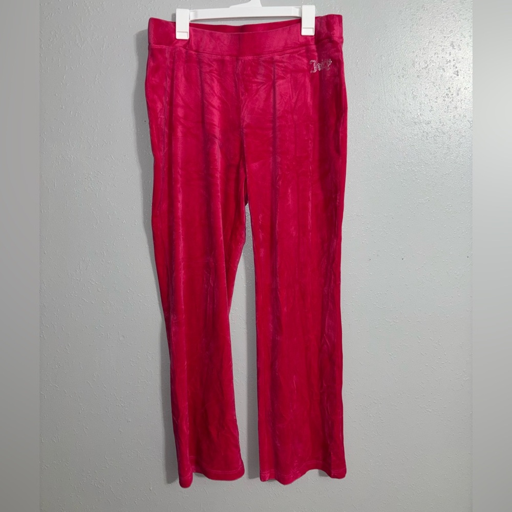 Juicy Couture Pink Velour Pants